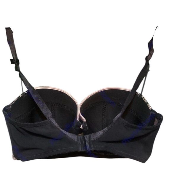 Women’s Fig Leaves Black Lace Full Coverage Underwire Bra 36E - Picture 3 of 5